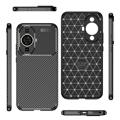 Custodia per Huawei nova 12s / nova 11, Techsuit, CarbonFiber, Nera