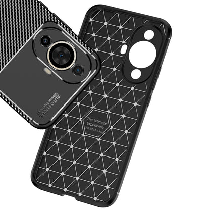 Custodia per Huawei nova 12s / nova 11, Techsuit, CarbonFiber, Nera