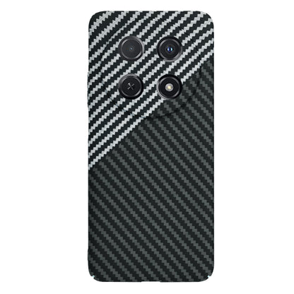 Hülle für Huawei nova 13i / nova 12i, Techsuit, Carbonite FiberShell, Schwarz Grau