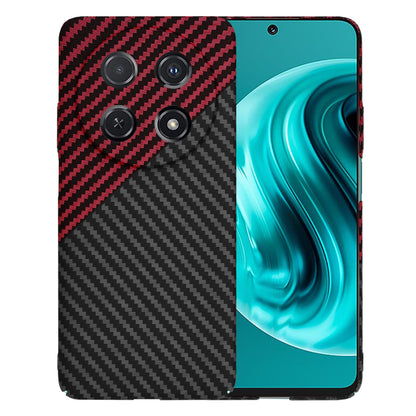Coque pour Huawei nova 13i / nova 12i, Techsuit, Carbonite FiberShell, Noir Rouge