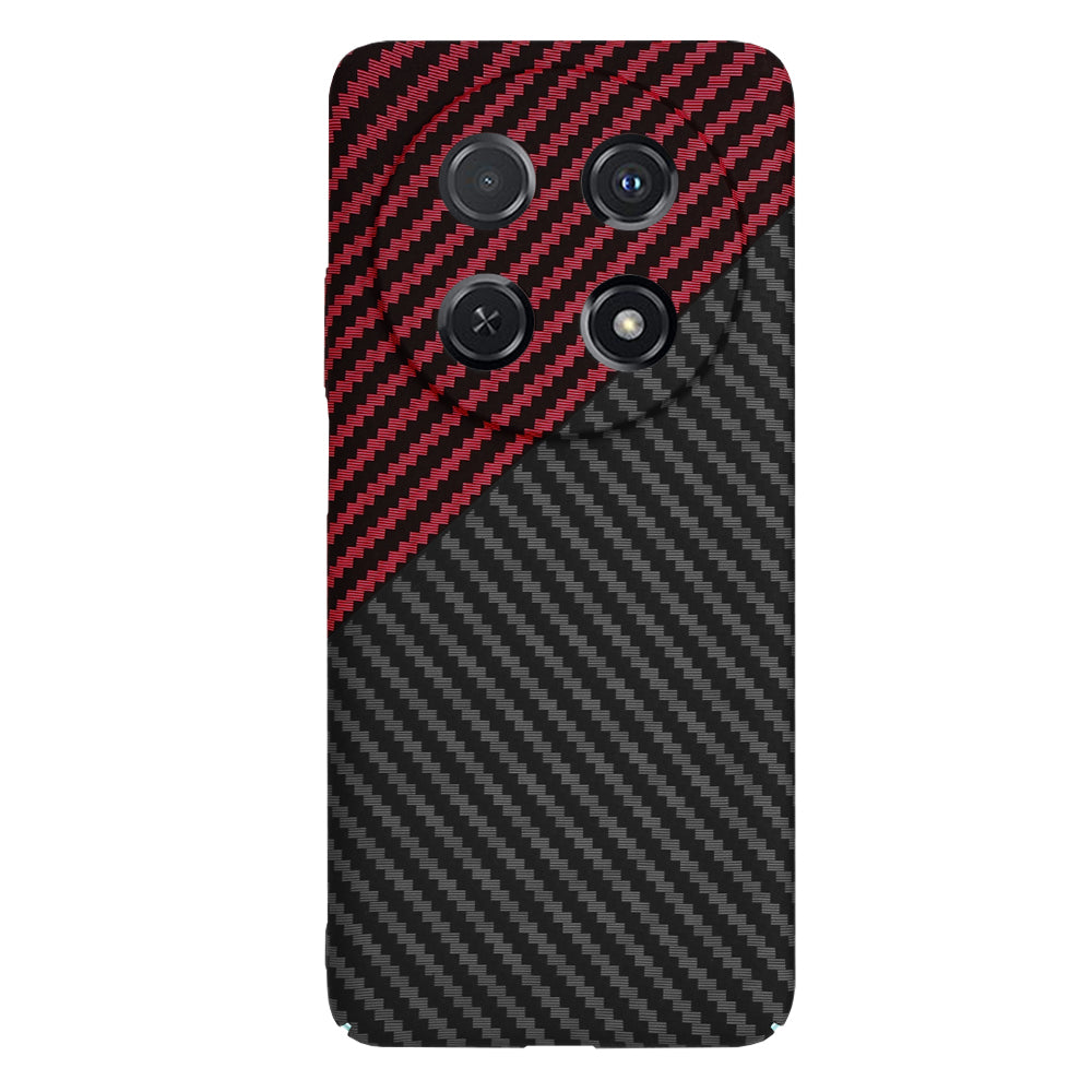 Coque pour Huawei nova 13i / nova 12i, Techsuit, Carbonite FiberShell, Noir Rouge