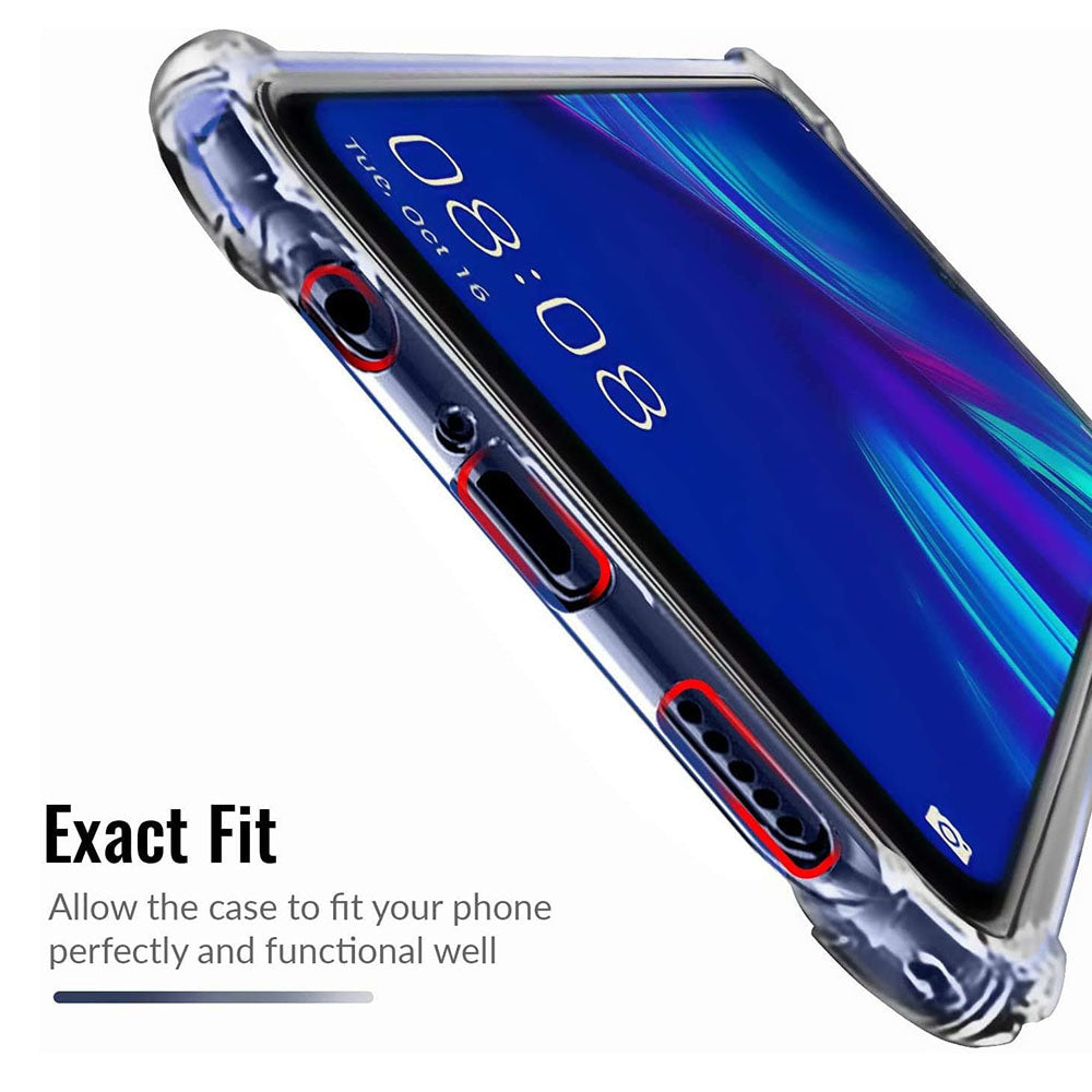 Custodia per Huawei P Smart (2019), Techsuit, Shockproof Clear, Trasparente