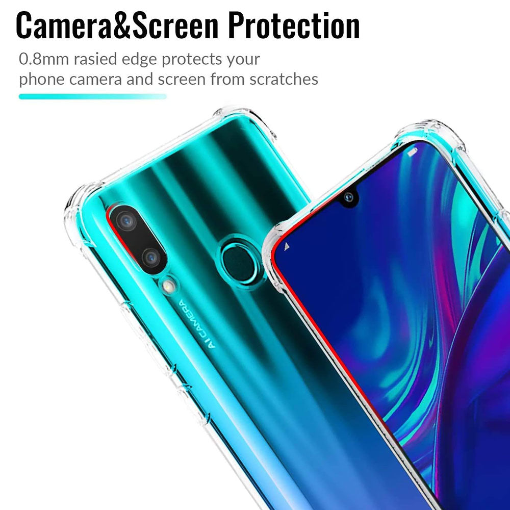 Custodia per Huawei P Smart (2019), Techsuit, Shockproof Clear, Trasparente