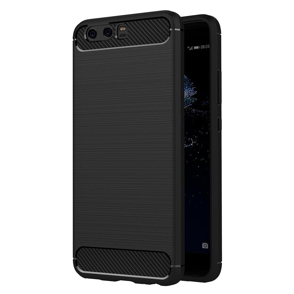 Coque pour Huawei P10 Plus, Techsuit, Carbone, Noire