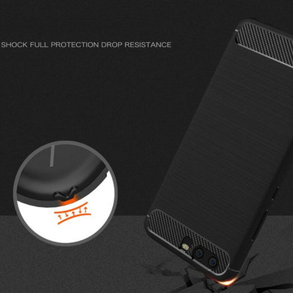 Coque pour Huawei P10 Plus, Techsuit, Carbone, Noire