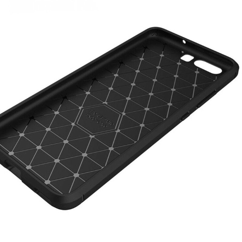 Coque pour Huawei P10 Plus, Techsuit, Carbone, Noire