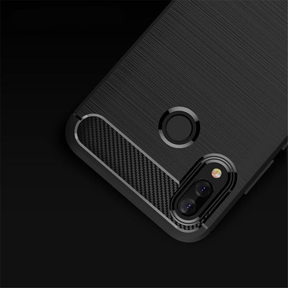 Custodia per Huawei P20 Lite, Techsuit, Carbonio, Nera