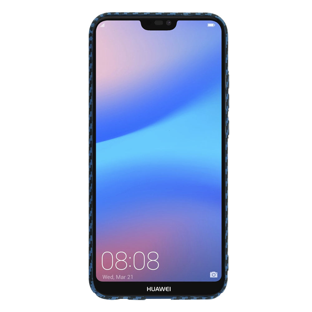 Étui pour Huawei P20 Lite, Techsuit, Carbonite FiberShell, Turquoise