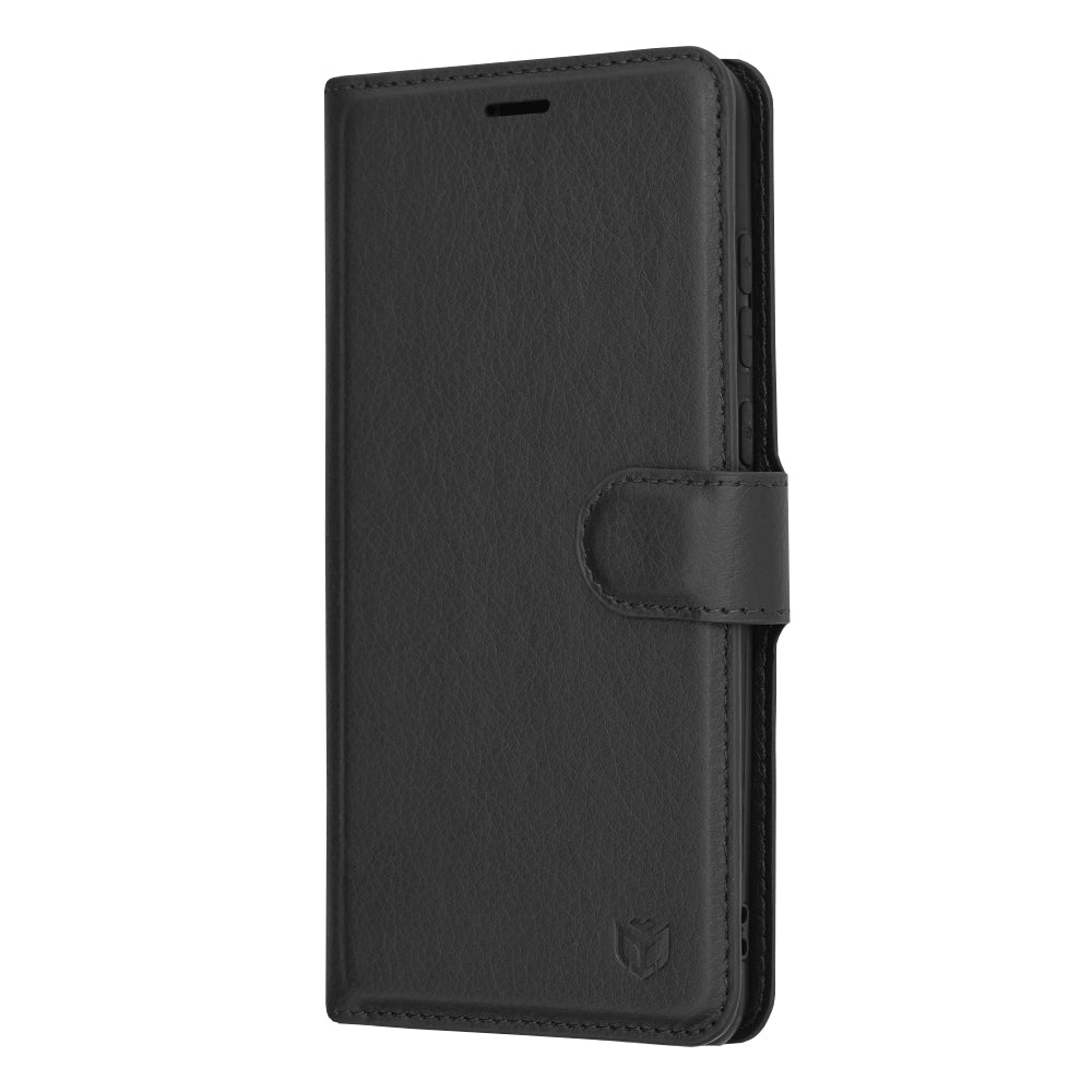 Étui pour Huawei P20 Pro, Techsuit, Leather Folio, Noir