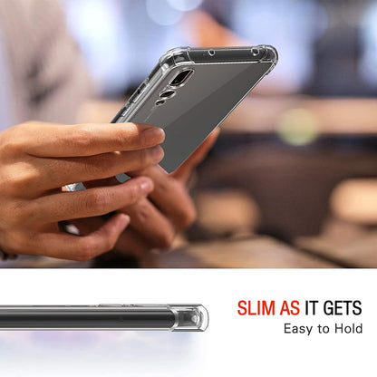 Custodia per Huawei P20 Pro, Techsuit, Shockproof Clear, Trasparente