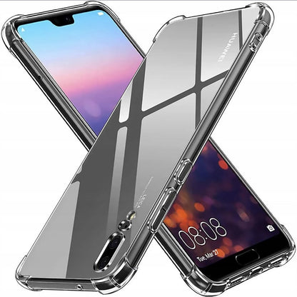 Custodia per Huawei P20, Techsuit, Shockproof Clear, Trasparente