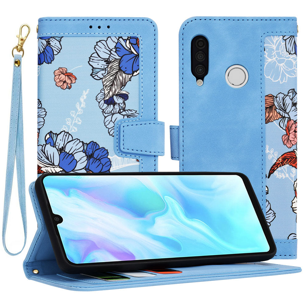 Hülle für Huawei P30 lite New Edition / P30 lite, Techsuit, FlipCraft, Blau