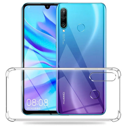 Custodia per Huawei P30 lite New Edition / P30 lite, Techsuit, Shockproof Clear, Trasparente