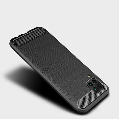 Coque pour Huawei P40 lite 4G, Techsuit, Carbone, Noire