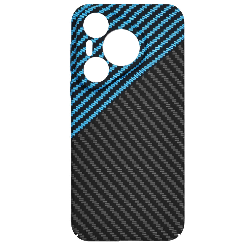 Custodia per Huawei Pura 70, Techsuit, Carbonite FiberShell, Nero Bleu