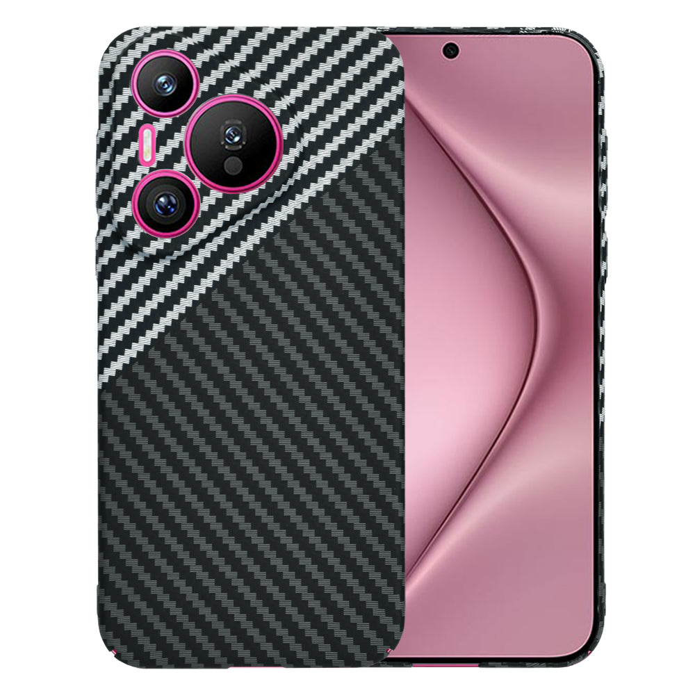 Hülle für Huawei Pura 70, Techsuit, Carbonite FiberShell, Schwarz Grau
