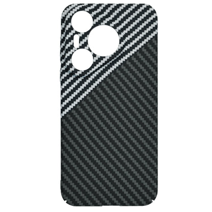 Hülle für Huawei Pura 70, Techsuit, Carbonite FiberShell, Schwarz Grau