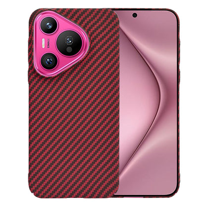 Custodia per Huawei Pura 70, Techsuit, Carbonite FiberShell, Rossa