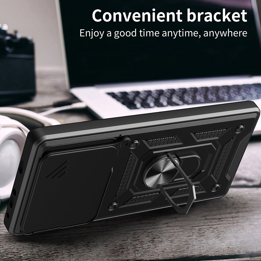 Case for Infinix Note 40 4G, Techsuit, CamShield, Black