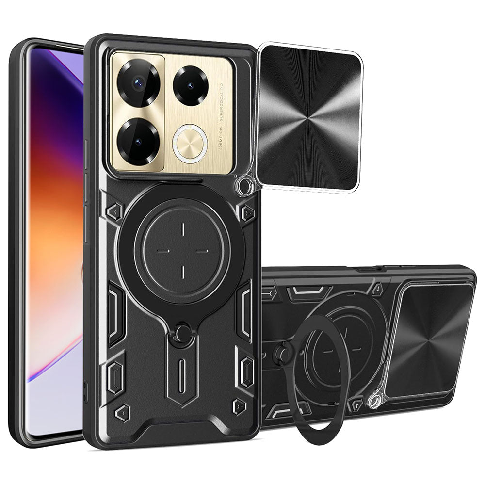 Hülle für Infinix Note 40 Pro+, Techsuit, CamGuard Pro, Schwarz