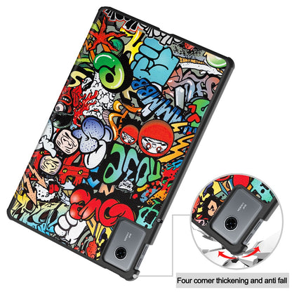 Hülle für Lenovo Idea Tab 11, Techsuit, FoldPro Urban Vibe, Mehrfarbig