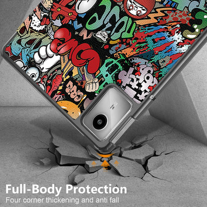 Étui pour Lenovo Tab M11, Techsuit, FoldPro Urban Vibe, Multicolore