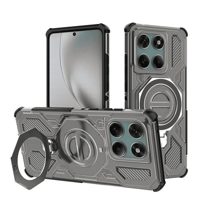 Custodia per Motorola Edge 60 Pro, Techsuit, Carbon Shield Pro, Fumo