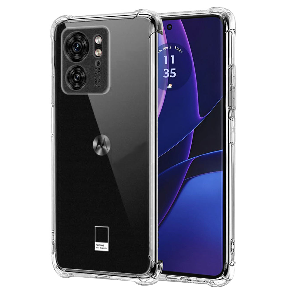 Custodia per Motorola Edge (2023) / Edge 40, Techsuit, Shockproof Clear, Trasparente