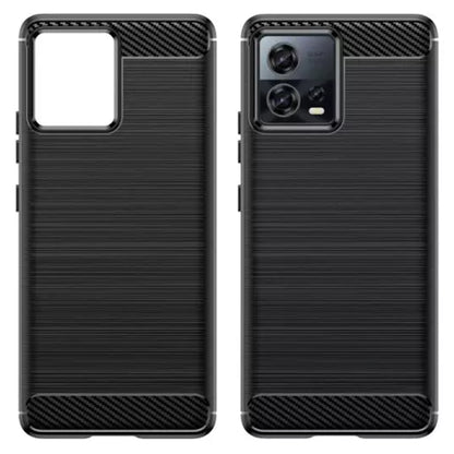 Custodia per Motorola Edge 30 Fusion, Techsuit, Carbonio, Nera