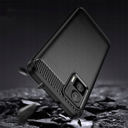 Custodia per Motorola Edge 30 Neo, Techsuit, Carbonio, Nera