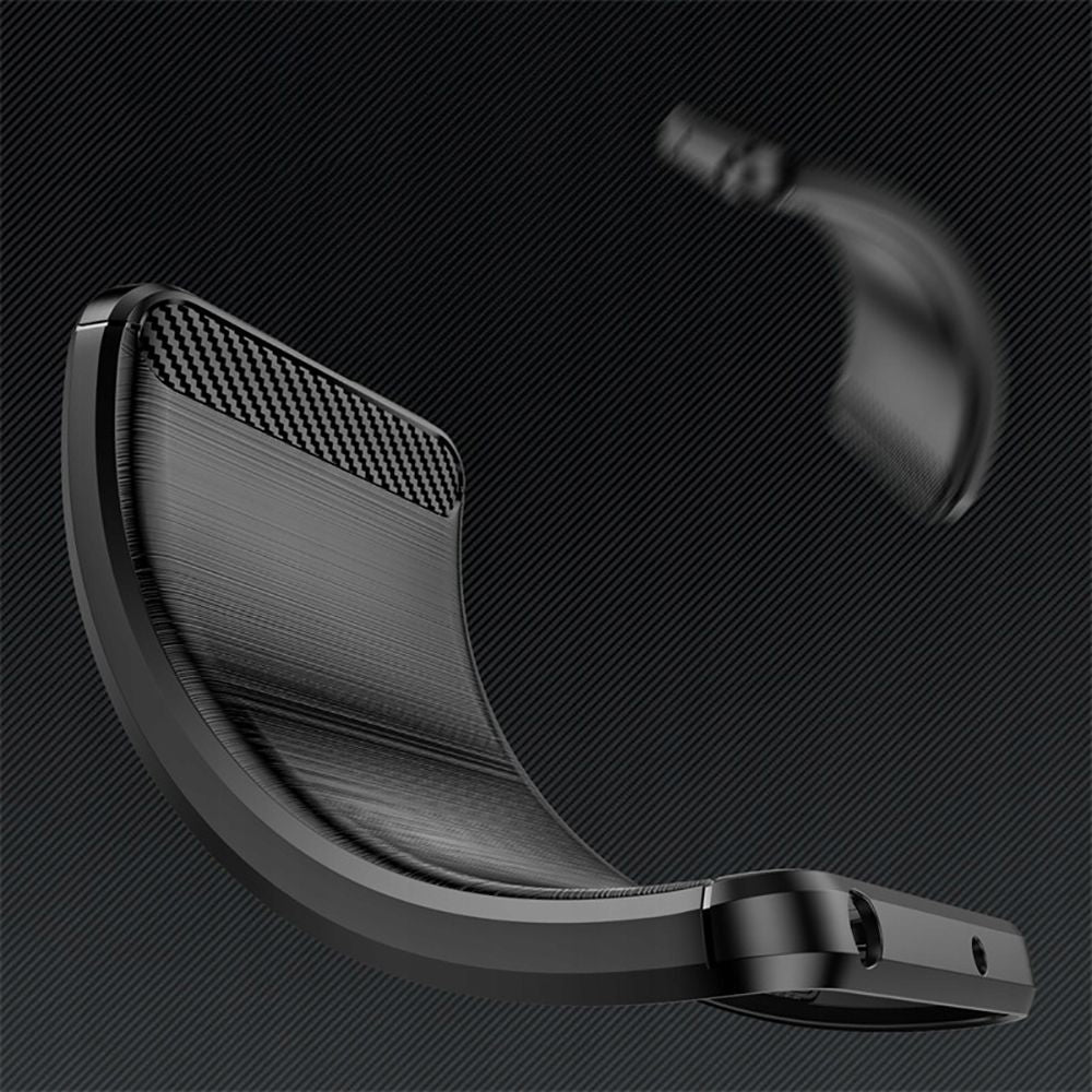 Custodia per Motorola Edge 30 Neo, Techsuit, Carbonio, Nera