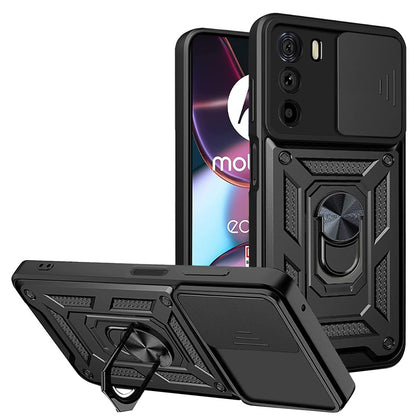 Coque pour Motorola Edge 30, Techsuit, CamShield, Noire