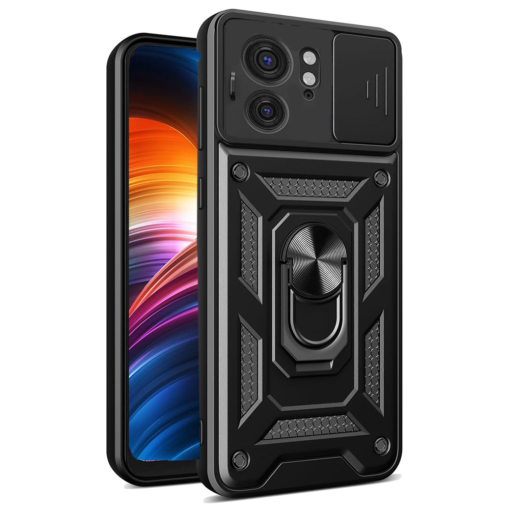 Custodia per Motorola Edge 40, Techsuit, CamShield, Nera