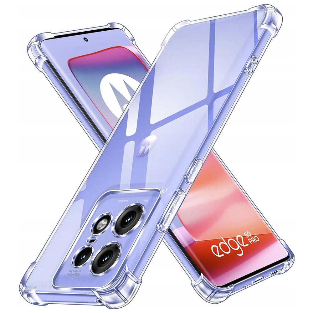 Coque pour Motorola Edge 50 Pro, Techsuit, Anti-choc Claire, Transparente