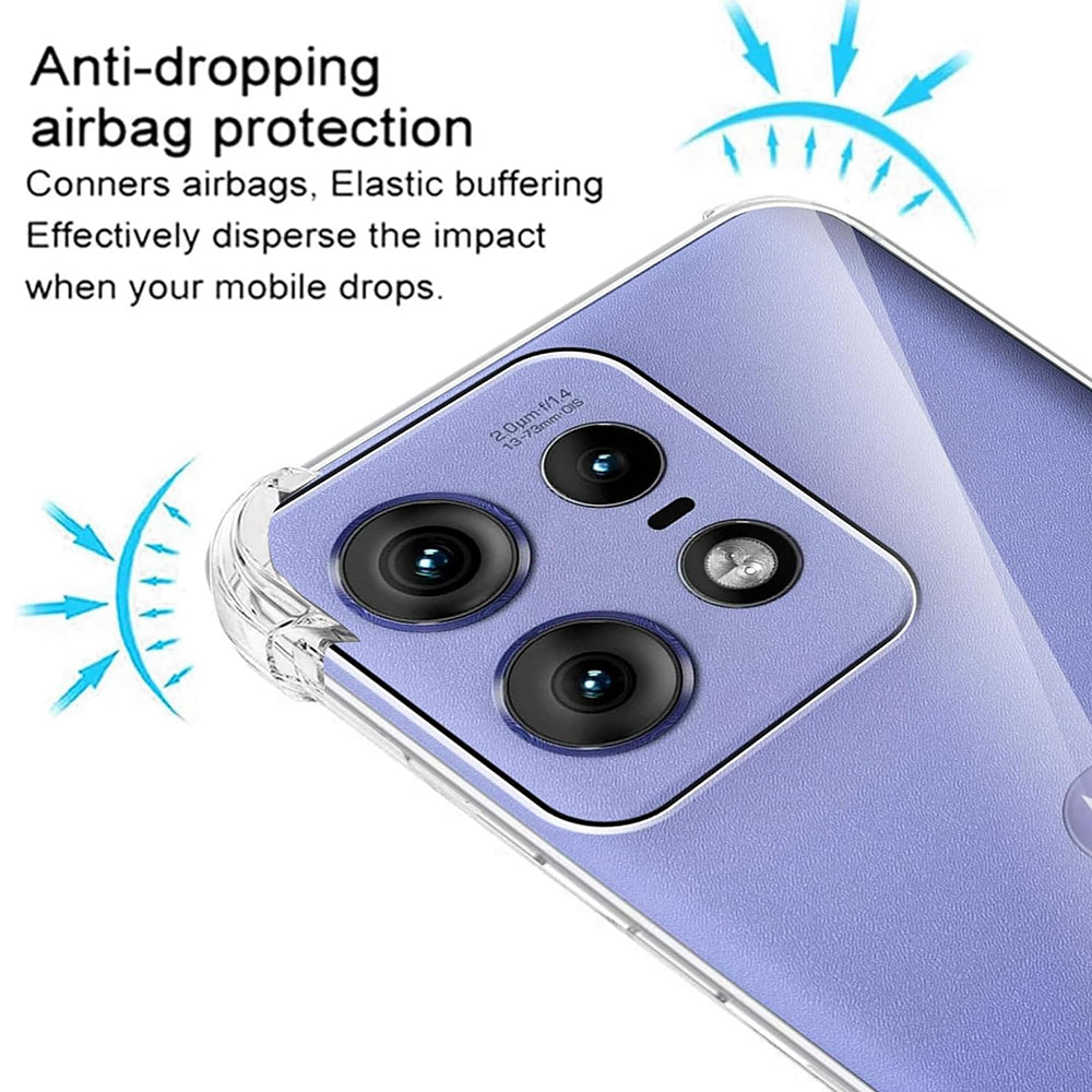 Coque pour Motorola Edge 50 Pro, Techsuit, Anti-choc Claire, Transparente