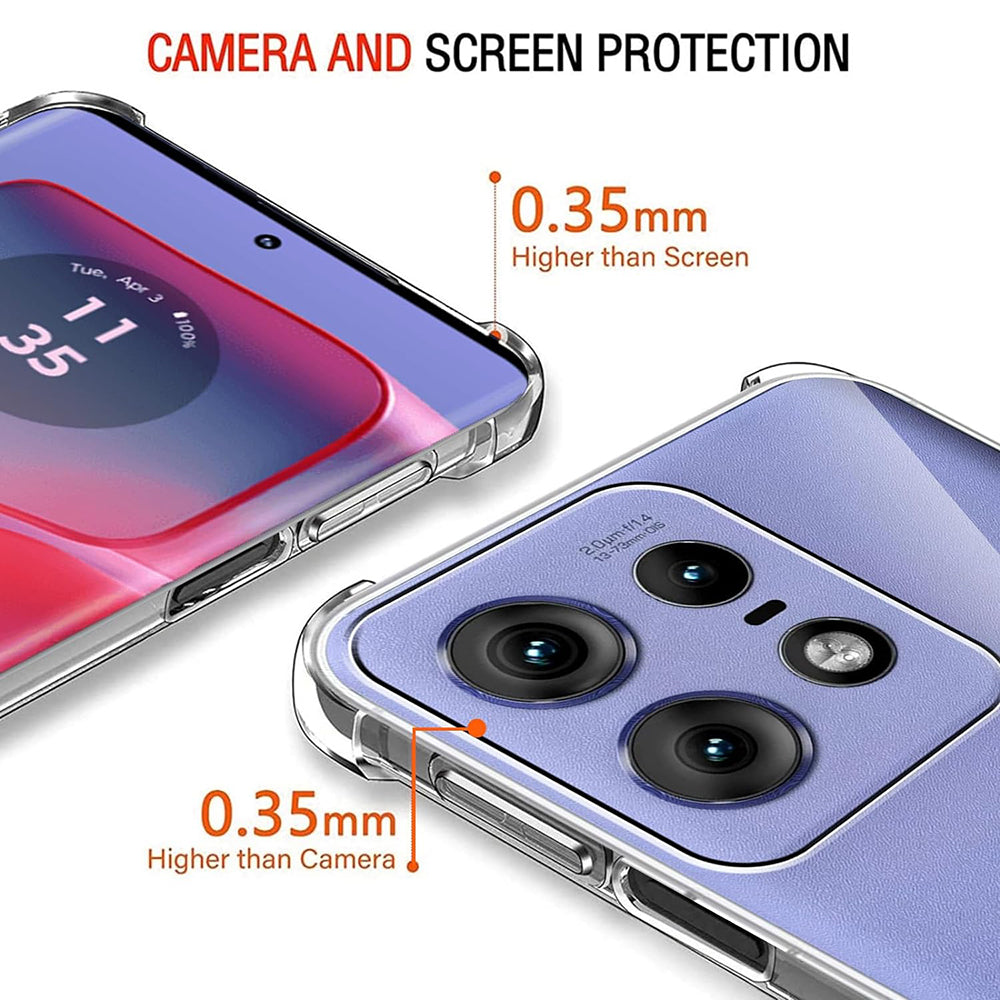 Coque pour Motorola Edge 50 Pro, Techsuit, Anti-choc Claire, Transparente