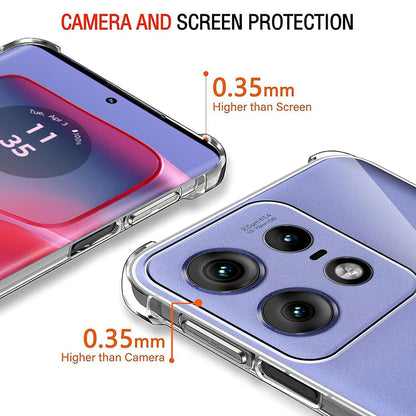 Coque pour Motorola Edge 50 Pro, Techsuit, Anti-choc Claire, Transparente