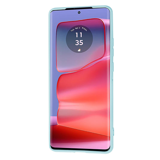 Hülle für Motorola Edge 50 Pro, Techsuit, SoftFlex, Türkis