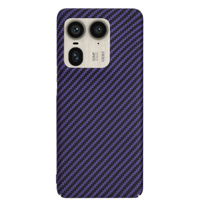 Custodia per Motorola Edge 50 Ultra, Techsuit, Carbonite FiberShell, Viola