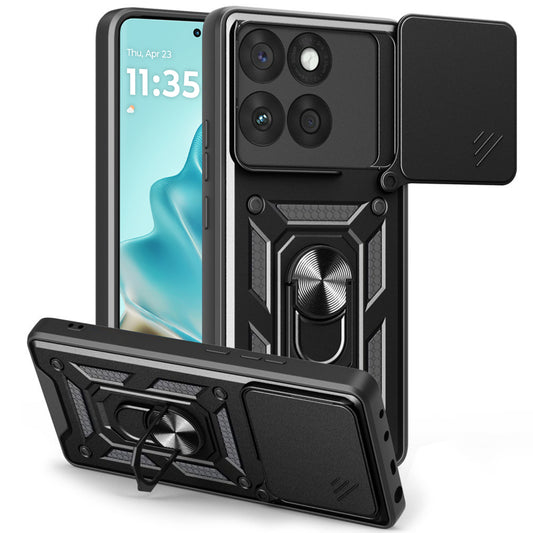 Coque pour Motorola Edge 60 Fusion / Edge 60, Techsuit, CamShield, Noire