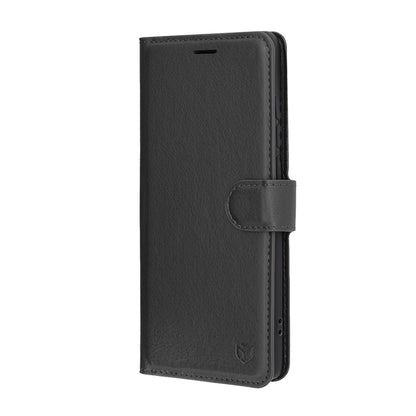 Coque pour Motorola Edge 60 Fusion / Edge 60, Techsuit, Folio en cuir, Noire