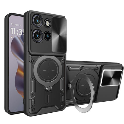 Hülle für Motorola Edge 60 Neo / Edge 50 Neo, Techsuit, CamGuard Pro, Schwarz