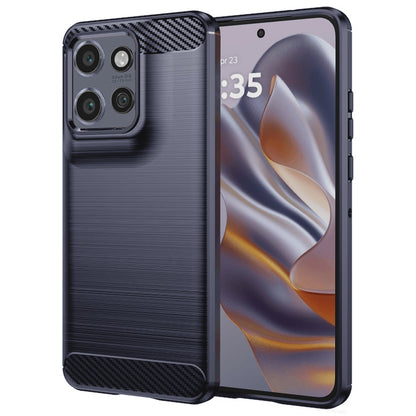 Custodia per Motorola Edge 60 Neo / Edge 50 Neo, Techsuit, Carbonio, Blu