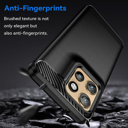 Custodia per Motorola Edge 60 Neo / Edge 50 Neo, Techsuit, Carbonio, Blu