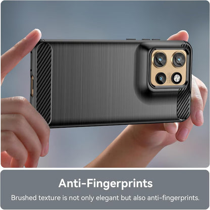 Custodia per Motorola Edge 60 Neo / Edge 50 Neo, Techsuit, Carbonio, Blu