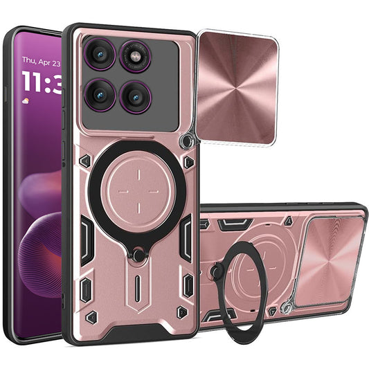 Case for Motorola Edge 60 Pro, Techsuit, CamGuard Pro, Rose Gold