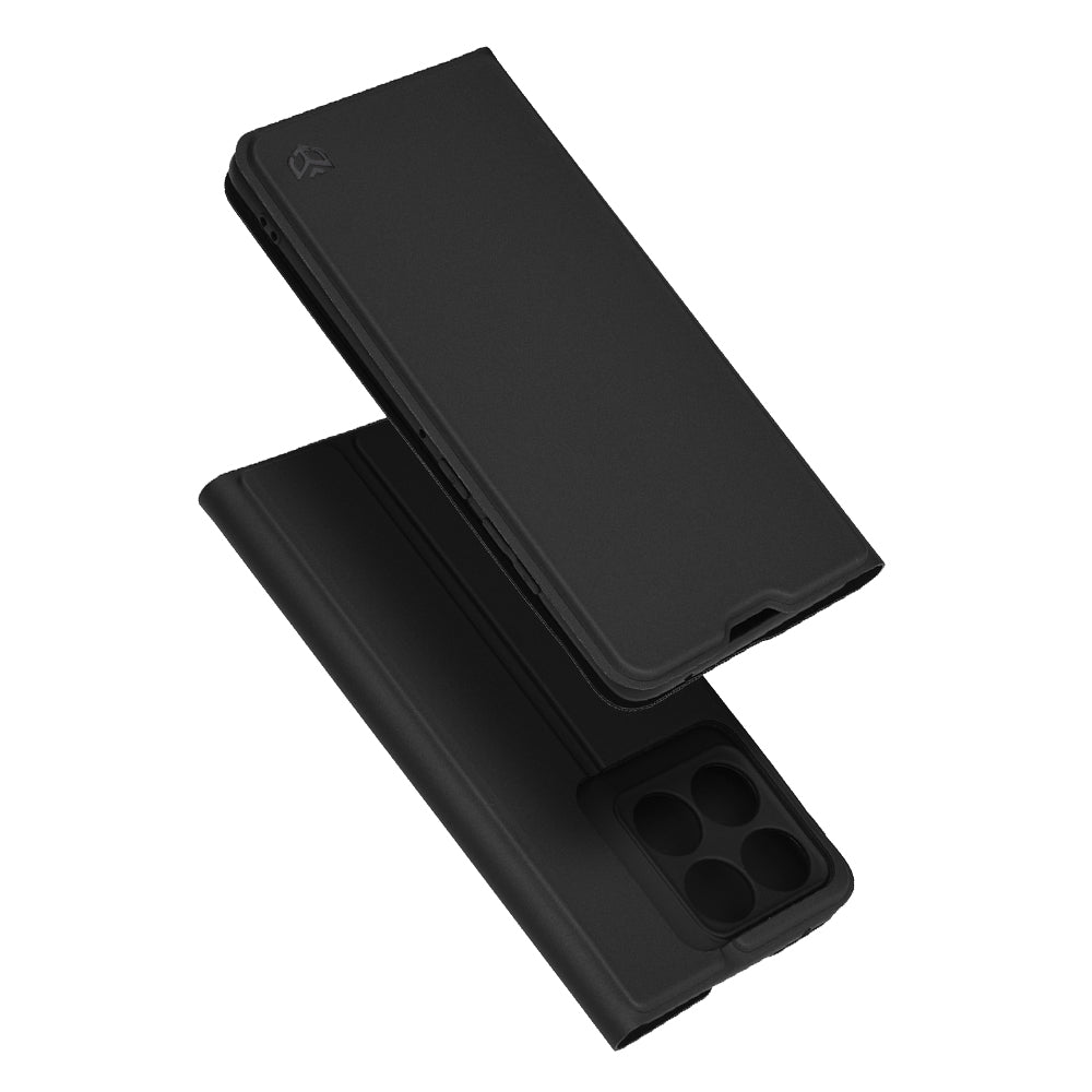 Custodia per Motorola Edge 60 Pro, Techsuit, Magskin Book, Nera