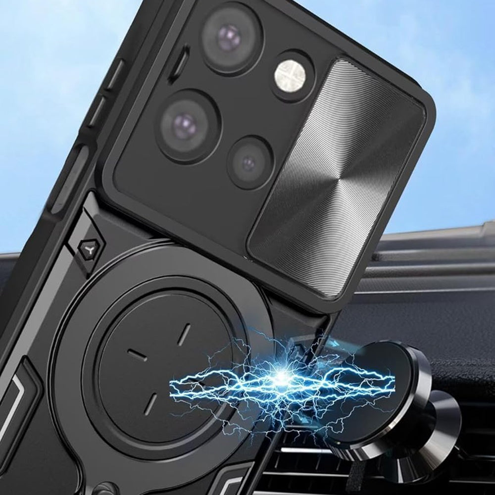 Custodia per Motorola Edge 70 Fusion, Techsuit, CamGuard Pro, Nera