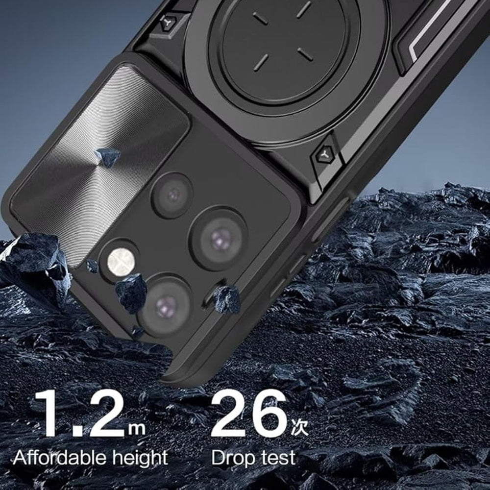 Custodia per Motorola Edge 70 Fusion, Techsuit, CamGuard Pro, Nera