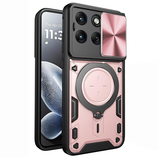 Hülle für Motorola Edge 70 Fusion, Techsuit, CamGuard Pro, Roségold